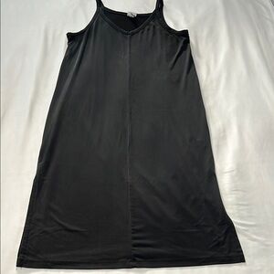 A New Day Black Tank Midi Dress with Side Slits